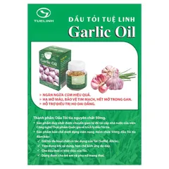 DẦU TỎI TUỆ LINH Garlic Oil (Hộp 100 viên) Hỗ trợ kiểm soát mỡ máu, mỡ gan, bảo vệ tim mạch, giúp giảm ho cảm lạnh.