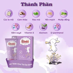 KEM CHÀM SỮA THẢO DƯỢC ÍCH NHI (Tuýp 30g) Giúp làm mềm da và làm dịu vùng da bị chàm sữa, mẩn ngứa, khô da, khó chịu.