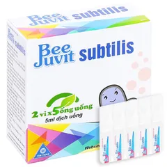 Men vi sinh ống BeeJuvit Subtilis (Hộp 10 ống) Hỗ trợ giảm rối loạn tiêu hóa như tiêu chảy, táo bón, đầy hơi.