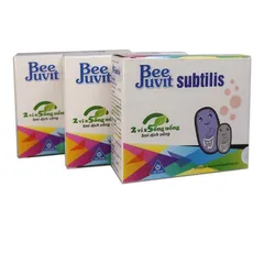 Men vi sinh ống BeeJuvit Subtilis (Hộp 10 ống) Hỗ trợ giảm rối loạn tiêu hóa như tiêu chảy, táo bón, đầy hơi.