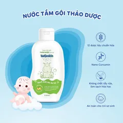 Nước tắm gội thảo dược cho bé Kutieskin (Chai 200ml) giúp làm sạch dịu nhẹ chăm sóc và tăng cường hàng rào bảo vệ làn da