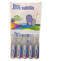 Men vi sinh ống BeeJuvit Subtilis (Hộp 10 ống) Hỗ trợ giảm rối loạn tiêu hóa như tiêu chảy, táo bón, đầy hơi.