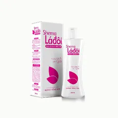 Dung dịch vệ sinh phụ nữ Shema Lá Đôi (Chai 200ml) Giúp giảm ngứa và khử mùi, mang lại cảm giác thoáng sạch, thơm mát.