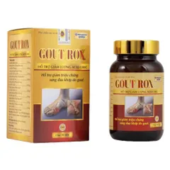 Viên uống Gut Rox (Chai 50 viên) hỗ trợ giảm lượng acid uric và tình trạng sưng đau khớp do gut.