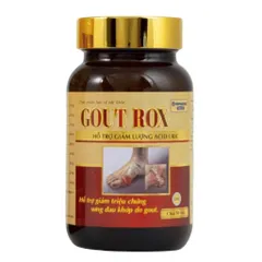 Viên uống Gut Rox (Chai 50 viên) hỗ trợ giảm lượng acid uric và tình trạng sưng đau khớp do gut.