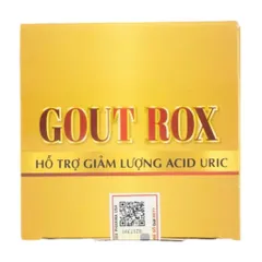 Viên uống Gut Rox (Chai 50 viên) hỗ trợ giảm lượng acid uric và tình trạng sưng đau khớp do gut.