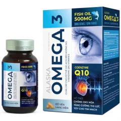 Viên uống Alaska Omega 3 (Chai 100 viên) giúp hỗ trợ tim mạch, tăng cường thị lực và chống oxy hóa.