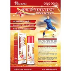 Xịt giảm đau chơi thể thao STARSPORT Warm Spray (Chai 160ml)