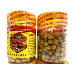 Viên Mật Ong Nghệ Vàng Quang Minh (Chai 120g) Hỗ trợ giảm viêm loét dạ dày tá tràng, đau bụng, khó tiêu.