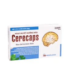 Viên uống dưỡng não Cerecaps (Hộp 30 viên) Hỗ trợ hoạt huyết, giúp giảm đau đầu, hoa mắt, chóng mặt, mất ngủ.