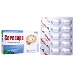 Viên uống dưỡng não Cerecaps (Hộp 30 viên) Hỗ trợ hoạt huyết, giúp giảm đau đầu, hoa mắt, chóng mặt, mất ngủ.