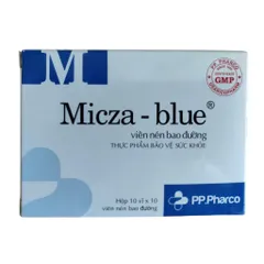 Viên uống Micza Blue PP.Pharco (Hộp 100 viên) Hỗ trợ giúp lợi tiểu và giảm tình trạng tiểu buốt, tiểu rắt, viêm đường tiết niệu