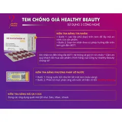 Viên uống HB GLUTATHION - C PLUS (Hộp 30 viên) Hỗ trợ hạn chế lão hóa da, giúp da sáng đẹp, hỗ trợ giải độc gan.