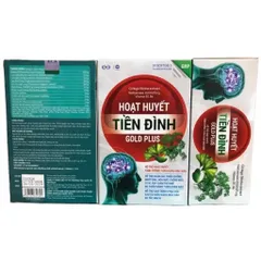 Viên uống Hoạt Huyết Tiền Đình Gold Plus (Chai 30 viên) Hỗ trợ tăng cường tuần hoàn máu não, cải thiện tình trạng đau đầu, mất ngủ