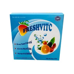 Siro FRESHVITC (Hộp 20 ống) Bổ sung vitamin C giúp tăng cường sức đề kháng, tăng sức bền thành mạch