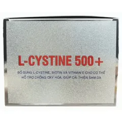 Viên uống L-CYSTINE 500+ (Hộp 60 viên) Bổ sung dưỡng chất cho móng, tóc và giúp hạn chế lão hóa da.
