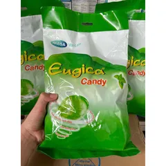 Kẹo ngậm ho thảo dược Eugica Candy (Bịch 300 viên) Thương hiệu từ Thái Lan giúp giảm ho, đau rát họng, khàn tiếng.