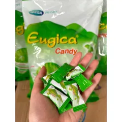 Kẹo ngậm ho thảo dược Eugica Candy (Bịch 300 viên) Thương hiệu từ Thái Lan giúp giảm ho, đau rát họng, khàn tiếng.