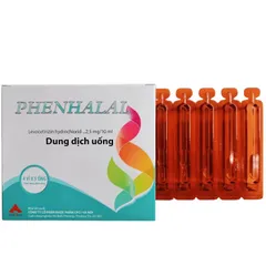 Dung dịch uống PHENHALAL (Hộp 20 ống) Hỗ trợ giảm sổ mũi dị ứng dai dẳng, sổ mũi dị ứng theo mùa và mày đay tự phát.