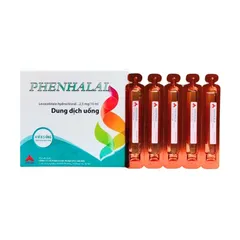 Dung dịch uống PHENHALAL (Hộp 20 ống) Hỗ trợ giảm sổ mũi dị ứng dai dẳng, sổ mũi dị ứng theo mùa và mày đay tự phát.