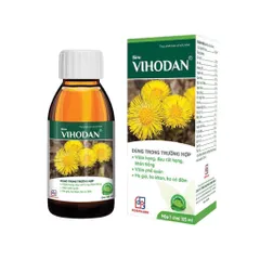Siro VIHODAN (Chai 125ml) Hỗ trợ bổ phế, long đờm và giảm nhanh các triệu chứng ho, đau rát họng, khản tiếng.
