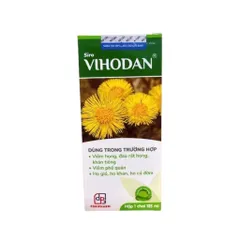 Siro VIHODAN (Chai 125ml) Hỗ trợ bổ phế, long đờm và giảm nhanh các triệu chứng ho, đau rát họng, khản tiếng.