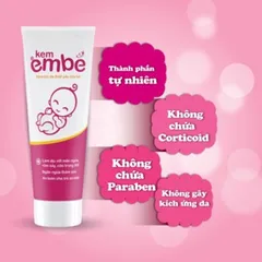 Kem bôi da thảo mộc KEM EM BÉ (Tuýp 20g) Hỗ trợ giúp Làm mát da, ngăn ngừa và làm dịu vết rôm sảy, hăm tã, mẩn ngứa.