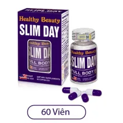 Viên uống giảm cân HB SLIM DAY (Hộp 60 viên) Hỗ trợ tăng cường chuyển hóa chất béo, giảm cân ban ngày hiệu quả