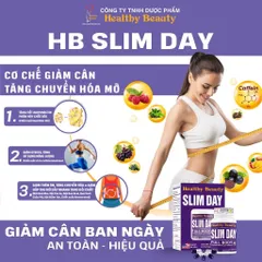 Viên uống giảm cân HB SLIM DAY (Hộp 60 viên) Hỗ trợ tăng cường chuyển hóa chất béo, giảm cân ban ngày hiệu quả