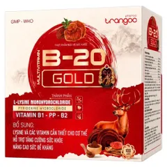 Viên uống bổ sung Multivitamin B-20 Gold Trangoc (Hộp 100 viên) Hỗ trợ tăng cường sức khỏe, giảm mệt mỏi, uể oải, suy nhược