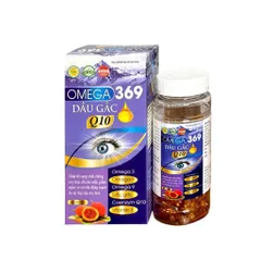 Viên uống Omega 369 Dầu Gấc Q10 Nature (Hộp 100 viên) Hỗ trợ giảm oxy hoá, giảm nguy cơ xơ vữa động mạch và tăng cường thị lực