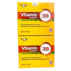 Viên uống Vitamin 3B Euzofa (Hộp 100 viên) Hỗ trợ cải thiện tình trạng suy nhược, mệt mỏi do làm việc căng thẳng