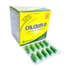 Viên uống bổ sung CALCIUM - D PP.Pharco (Hộp 100 viên) Hỗ trợ bổ sung Canxi và Vitamin D giúp xương và răng chắc khỏe