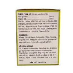 Viên uống bổ sung CALCIUM - D PP.Pharco (Hộp 100 viên) Hỗ trợ bổ sung Canxi và Vitamin D giúp xương và răng chắc khỏe