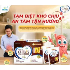 Cốm dạ dày Curmin Bình Vị (hộp 30 gói) Hỗ trợ giảm nhanh tình trạng đau rát thượng vị, ợ hơi, ợ chua, đầy bụng, khó tiêu