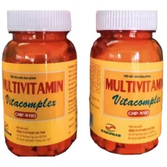 Viên uống Multivitamin Vitacomplex Hadiphar (Chai 100 viên) Hỗ trợ bổ sung các vitamin nhóm B cho cơ thể, giảm mệt mỏi