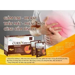 Cốm dạ dày Curmin Bình Vị (hộp 30 gói) Hỗ trợ giảm nhanh tình trạng đau rát thượng vị, ợ hơi, ợ chua, đầy bụng, khó tiêu