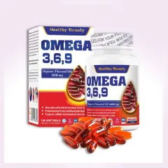 Viên uống HB Healthy Beauty OMEGA 3,6,9 (Hộp 100 viên) Giúp ngăn ngừa nguy cơ xơ vữa động mạch, giúp giảm cholesterol trong máu.