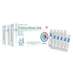 Men vi sinh Enterprobiotic BAK (Hộp 20 ống) Hỗ trợ giảm rối loạn tiêu hóa, đi ngoài phân sống do loạn khuẩn đường ruột