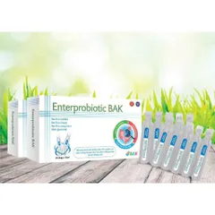 Men vi sinh Enterprobiotic BAK (Hộp 20 ống) Hỗ trợ giảm rối loạn tiêu hóa, đi ngoài phân sống do loạn khuẩn đường ruột