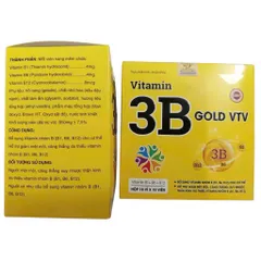 Viên uống Vitamin 3B GOLD VTV (Hộp 100 viên) Bổ sung vitamin nhóm B hỗ trợ giảm mệt mỏi, căng thẳng, suy nhược thần kinh