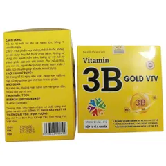Viên uống Vitamin 3B GOLD VTV (Hộp 100 viên) Bổ sung vitamin nhóm B hỗ trợ giảm mệt mỏi, căng thẳng, suy nhược thần kinh