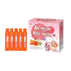 Siro Ăn Ngon Ngủ Ngon AC (Hộp 20 ống) Hỗ trợ tăng cường tiêu hóa, giúp ăn ngon, ngủ ngon và tăng cường đề kháng.