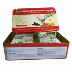 Sâm Thiếc Korean Ginseng Cordycep 899 (Hộp 60 viên) Hỗ trợ bồi bổ cơ thể, nâng cao sức đề kháng, giảm căng thẳng mệt mỏi