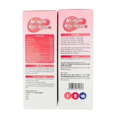 Siro Ăn Ngon Ngủ Ngon AC (Hộp 20 ống) Hỗ trợ tăng cường tiêu hóa, giúp ăn ngon, ngủ ngon và tăng cường đề kháng.