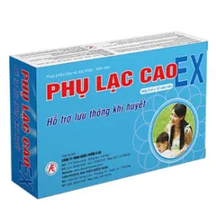Viên uống PHỤ LẠC CAO EX (Hộp 30 viên) Hỗ trợ lưu thông khí huyết, bổ huyết điều kinh, cải thiện rối loạn kinh nguyệt