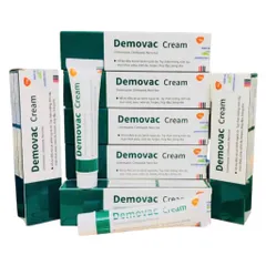 Kem bôi da Demovac Cream (Tuýp 15g) Hỗ trợ các bệnh ngoài da như rôm sảy, mụn nhọt, zona, viêm da, và các vết bỏng nhẹ.