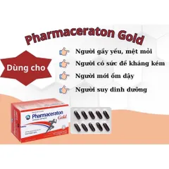 Viên uống Pharmaceraton Gold PV (Hộp 60 viên) Hỗ trợ tăng cường sức khỏe và nâng cao sức đề kháng giúp giảm mệt mỏi