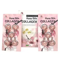 Serum dưỡng da Hana Skin Collagen Việt Nhật (Hộp 5 vỉ x 5 viên) Giúp mờ thâm nám, tàn nhang và hạn chế lão hóa da