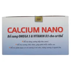 Viên uống Calcium Nano Rostex (Hộp 100 viên) Bổ sung Canxi D3, Omega 3 giúp chắc khỏe xương, tăng chiều cao, ngừa loãng xương